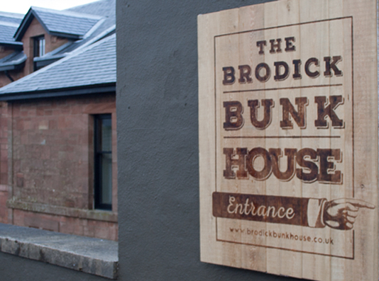 Identity and branding, Bunkhouse signage