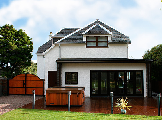 Cottage design, refurbishment and extension for home on Isle of Arran