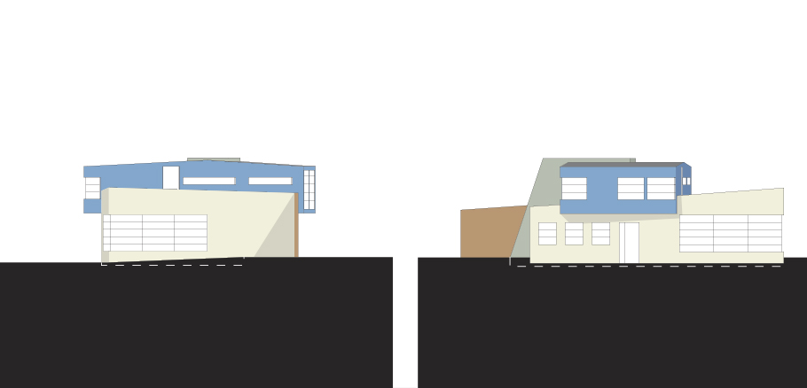 Elevations for proposal for residential design project near Oban.