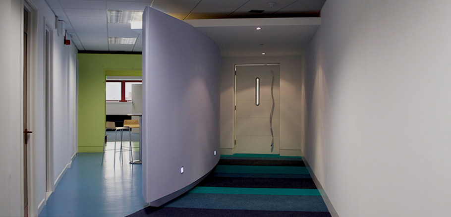 Commercial office interior design including space planning and furniture and fitting selection